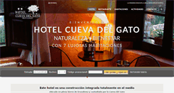 Desktop Screenshot of hotelcuevadelgato.com